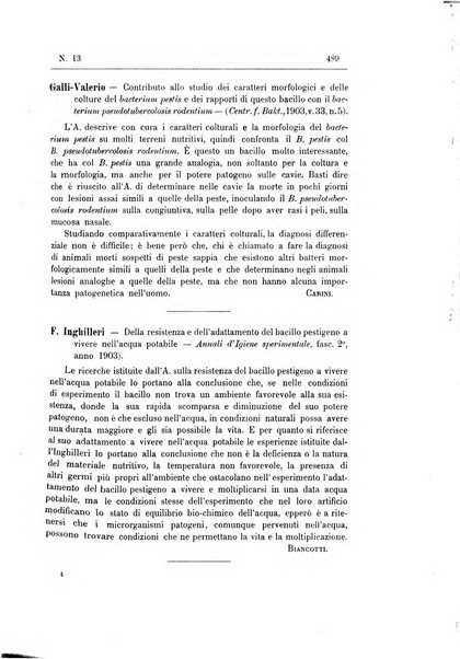 Rivista d'igiene e sanità pubblica con bollettino sanitario-amministrativo compilato sugli atti del Ministero dell'interno