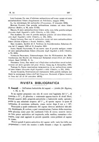 Rivista d'igiene e sanità pubblica con bollettino sanitario-amministrativo compilato sugli atti del Ministero dell'interno