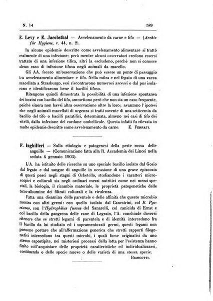 Rivista d'igiene e sanità pubblica con bollettino sanitario-amministrativo compilato sugli atti del Ministero dell'interno