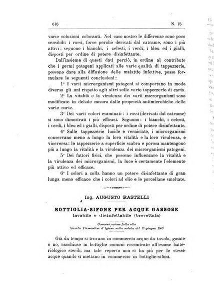 Rivista d'igiene e sanità pubblica con bollettino sanitario-amministrativo compilato sugli atti del Ministero dell'interno