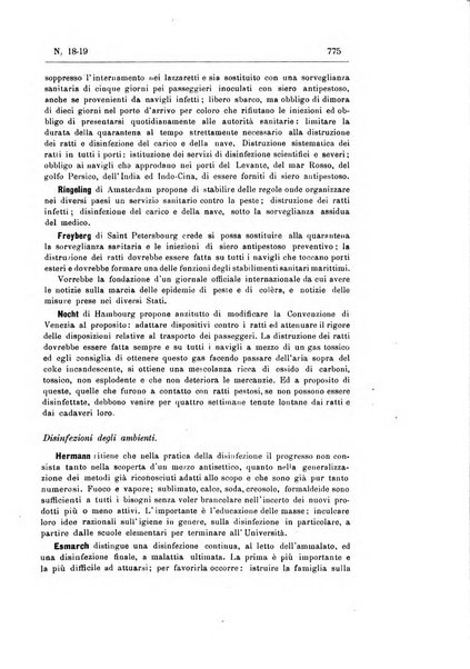 Rivista d'igiene e sanità pubblica con bollettino sanitario-amministrativo compilato sugli atti del Ministero dell'interno