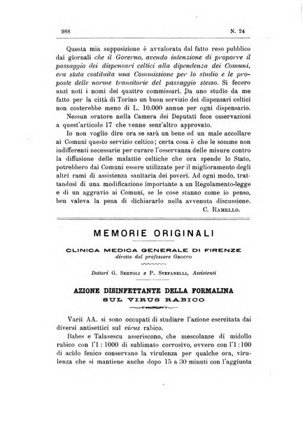 Rivista d'igiene e sanità pubblica con bollettino sanitario-amministrativo compilato sugli atti del Ministero dell'interno