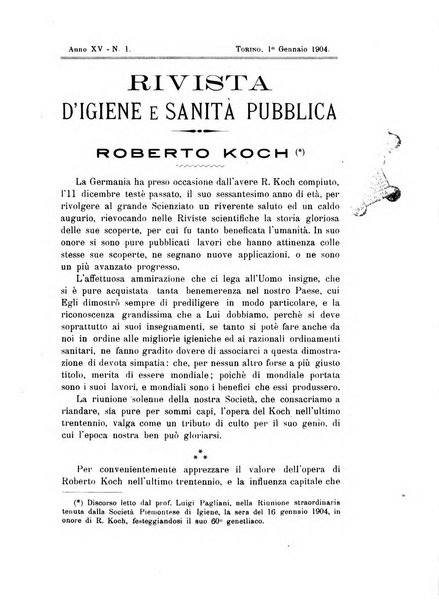 Rivista d'igiene e sanità pubblica con bollettino sanitario-amministrativo compilato sugli atti del Ministero dell'interno