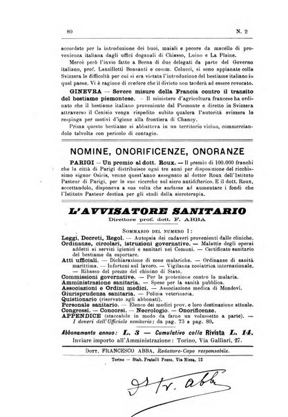 Rivista d'igiene e sanità pubblica con bollettino sanitario-amministrativo compilato sugli atti del Ministero dell'interno