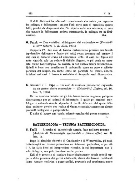 Rivista d'igiene e sanità pubblica con bollettino sanitario-amministrativo compilato sugli atti del Ministero dell'interno