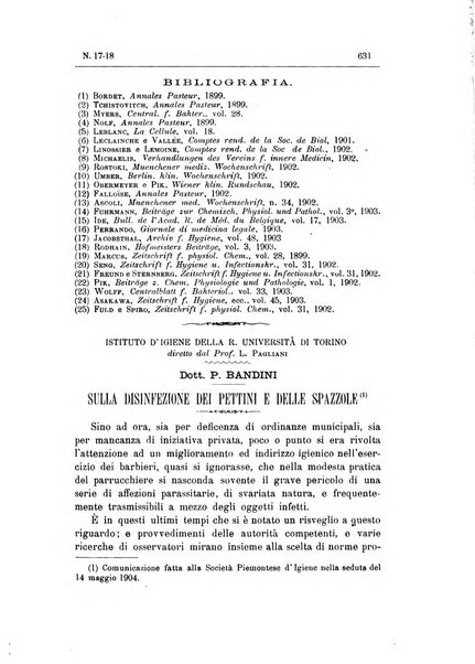 Rivista d'igiene e sanità pubblica con bollettino sanitario-amministrativo compilato sugli atti del Ministero dell'interno