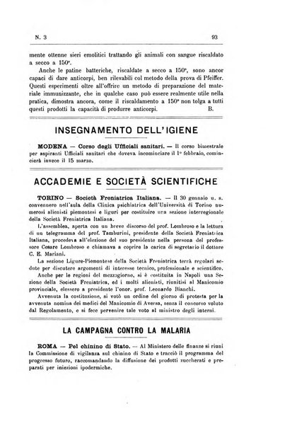 Rivista d'igiene e sanità pubblica con bollettino sanitario-amministrativo compilato sugli atti del Ministero dell'interno