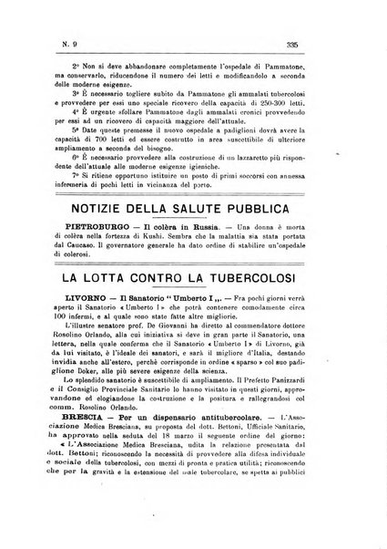 Rivista d'igiene e sanità pubblica con bollettino sanitario-amministrativo compilato sugli atti del Ministero dell'interno