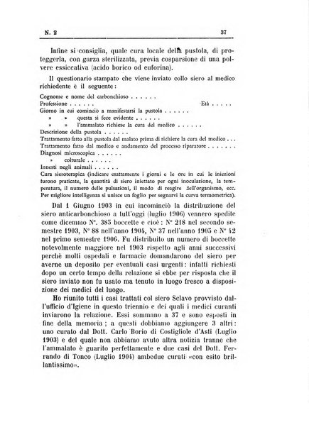 Rivista d'igiene e sanità pubblica con bollettino sanitario-amministrativo compilato sugli atti del Ministero dell'interno