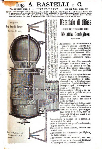 Rivista d'igiene e sanità pubblica con bollettino sanitario-amministrativo compilato sugli atti del Ministero dell'interno