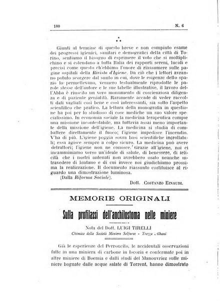 Rivista d'igiene e sanità pubblica con bollettino sanitario-amministrativo compilato sugli atti del Ministero dell'interno