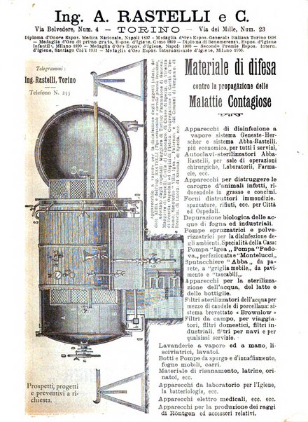 Rivista d'igiene e sanità pubblica con bollettino sanitario-amministrativo compilato sugli atti del Ministero dell'interno