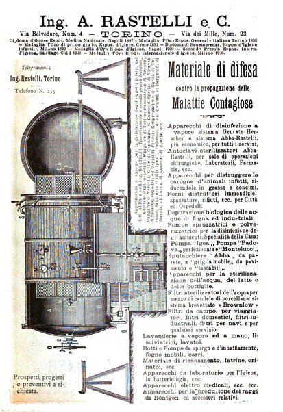 Rivista d'igiene e sanità pubblica con bollettino sanitario-amministrativo compilato sugli atti del Ministero dell'interno