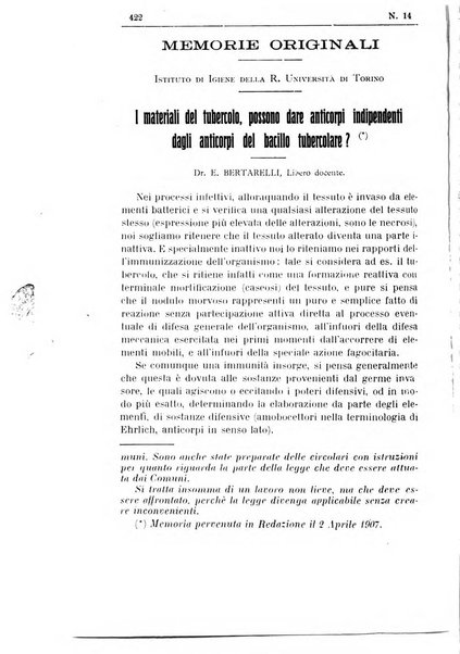 Rivista d'igiene e sanità pubblica con bollettino sanitario-amministrativo compilato sugli atti del Ministero dell'interno