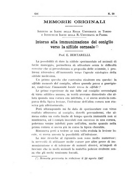 Rivista d'igiene e sanità pubblica con bollettino sanitario-amministrativo compilato sugli atti del Ministero dell'interno