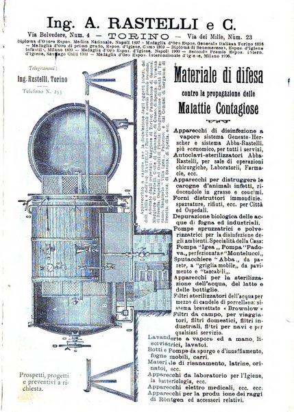 Rivista d'igiene e sanità pubblica con bollettino sanitario-amministrativo compilato sugli atti del Ministero dell'interno