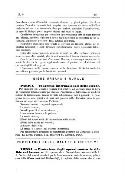 Rivista d'igiene e sanità pubblica con bollettino sanitario-amministrativo compilato sugli atti del Ministero dell'interno