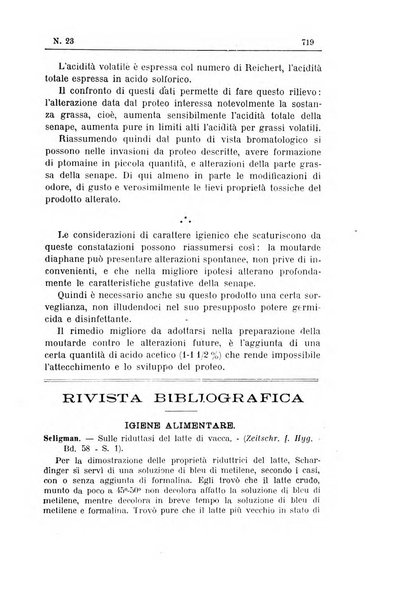 Rivista d'igiene e sanità pubblica con bollettino sanitario-amministrativo compilato sugli atti del Ministero dell'interno