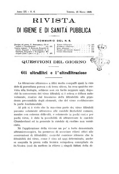 Rivista d'igiene e sanità pubblica con bollettino sanitario-amministrativo compilato sugli atti del Ministero dell'interno