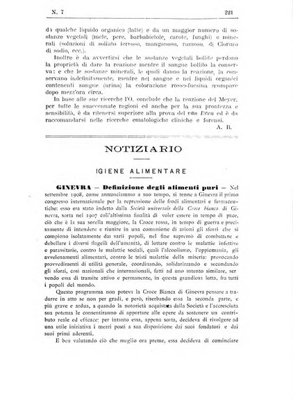 Rivista d'igiene e sanità pubblica con bollettino sanitario-amministrativo compilato sugli atti del Ministero dell'interno