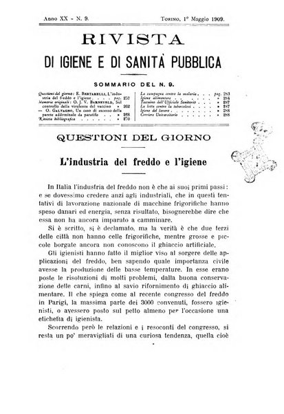 Rivista d'igiene e sanità pubblica con bollettino sanitario-amministrativo compilato sugli atti del Ministero dell'interno