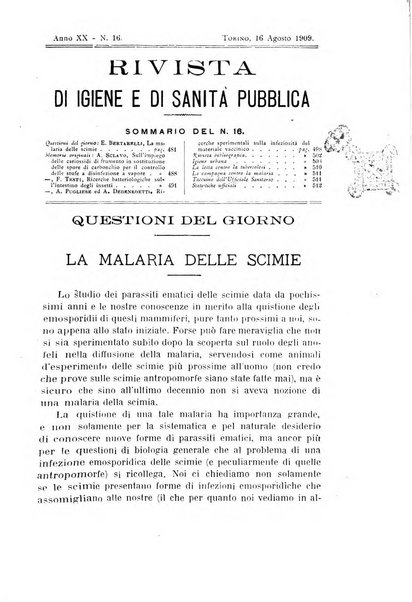 Rivista d'igiene e sanità pubblica con bollettino sanitario-amministrativo compilato sugli atti del Ministero dell'interno