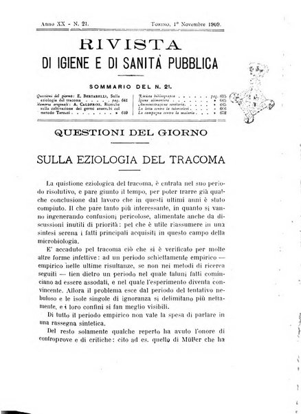 Rivista d'igiene e sanità pubblica con bollettino sanitario-amministrativo compilato sugli atti del Ministero dell'interno