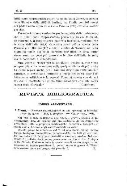 Rivista d'igiene e sanità pubblica con bollettino sanitario-amministrativo compilato sugli atti del Ministero dell'interno