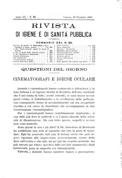 Rivista d'igiene e sanità pubblica con bollettino sanitario-amministrativo compilato sugli atti del Ministero dell'interno