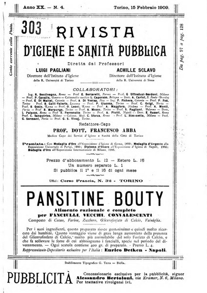 Rivista d'igiene e sanità pubblica con bollettino sanitario-amministrativo compilato sugli atti del Ministero dell'interno