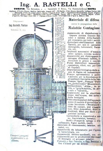 Rivista d'igiene e sanità pubblica con bollettino sanitario-amministrativo compilato sugli atti del Ministero dell'interno