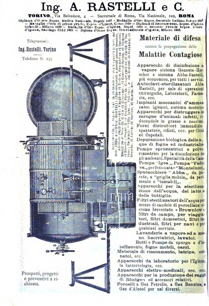 Rivista d'igiene e sanità pubblica con bollettino sanitario-amministrativo compilato sugli atti del Ministero dell'interno