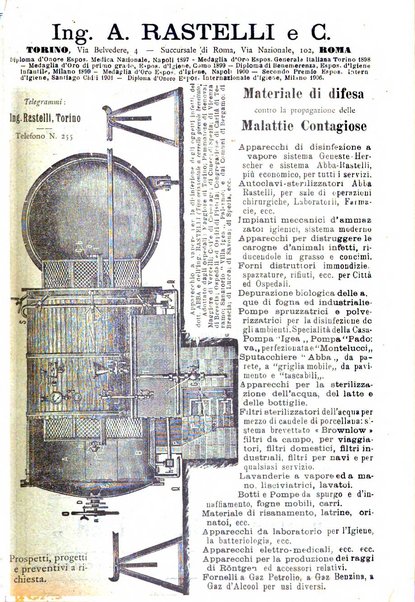 Rivista d'igiene e sanità pubblica con bollettino sanitario-amministrativo compilato sugli atti del Ministero dell'interno