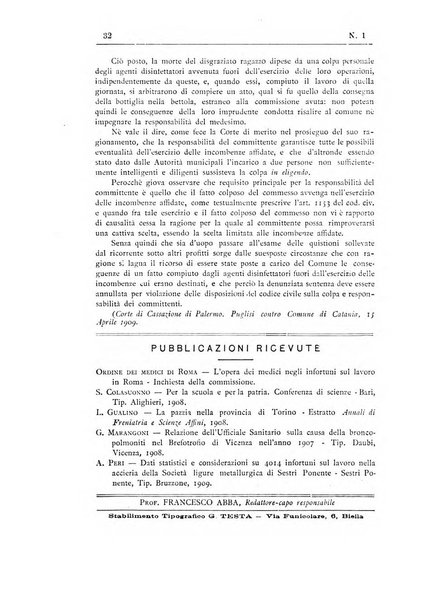 Rivista d'igiene e sanità pubblica con bollettino sanitario-amministrativo compilato sugli atti del Ministero dell'interno