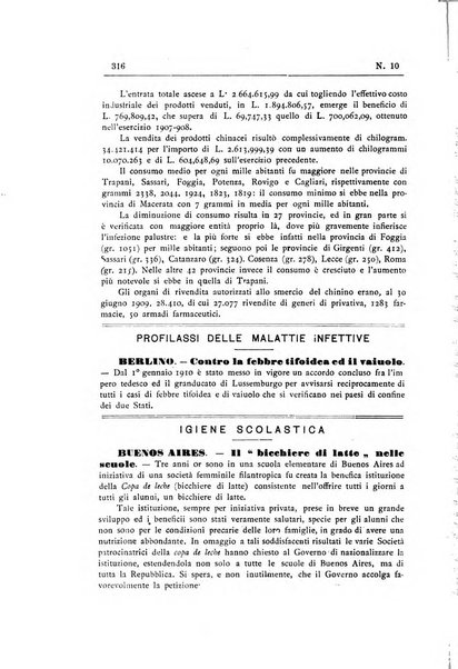 Rivista d'igiene e sanità pubblica con bollettino sanitario-amministrativo compilato sugli atti del Ministero dell'interno