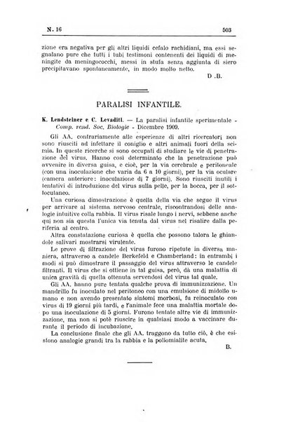 Rivista d'igiene e sanità pubblica con bollettino sanitario-amministrativo compilato sugli atti del Ministero dell'interno