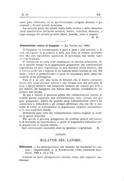 Rivista d'igiene e sanità pubblica con bollettino sanitario-amministrativo compilato sugli atti del Ministero dell'interno