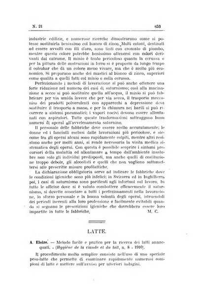 Rivista d'igiene e sanità pubblica con bollettino sanitario-amministrativo compilato sugli atti del Ministero dell'interno