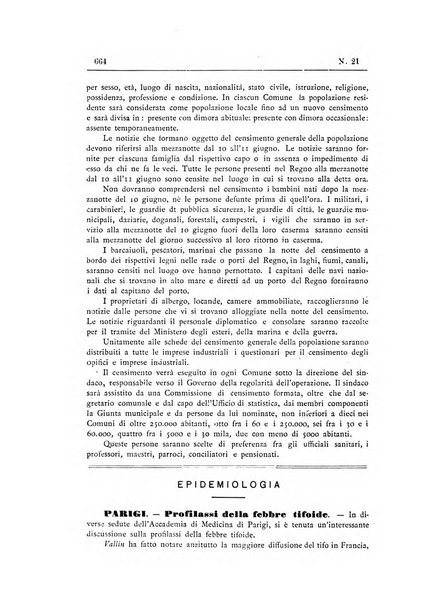 Rivista d'igiene e sanità pubblica con bollettino sanitario-amministrativo compilato sugli atti del Ministero dell'interno