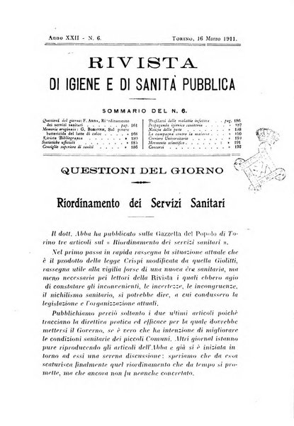 Rivista d'igiene e sanità pubblica con bollettino sanitario-amministrativo compilato sugli atti del Ministero dell'interno