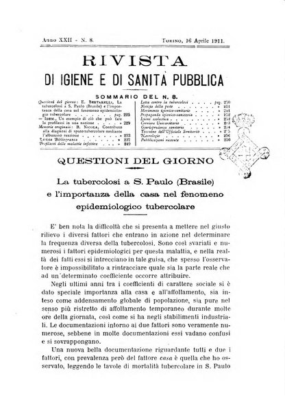 Rivista d'igiene e sanità pubblica con bollettino sanitario-amministrativo compilato sugli atti del Ministero dell'interno