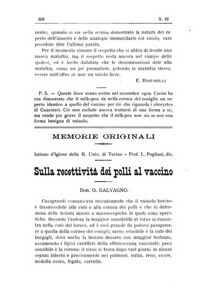 Rivista d'igiene e sanità pubblica con bollettino sanitario-amministrativo compilato sugli atti del Ministero dell'interno