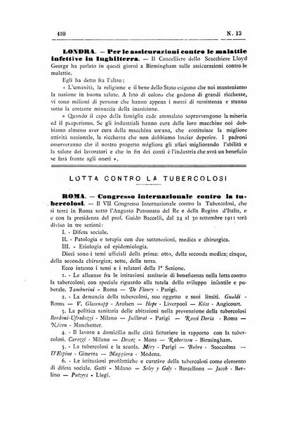 Rivista d'igiene e sanità pubblica con bollettino sanitario-amministrativo compilato sugli atti del Ministero dell'interno