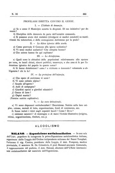 Rivista d'igiene e sanità pubblica con bollettino sanitario-amministrativo compilato sugli atti del Ministero dell'interno