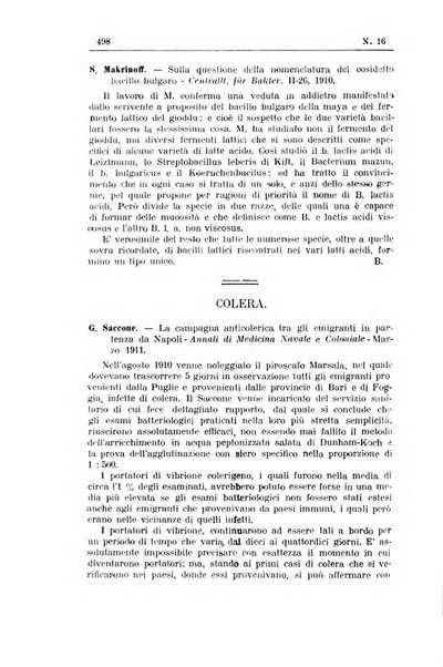 Rivista d'igiene e sanità pubblica con bollettino sanitario-amministrativo compilato sugli atti del Ministero dell'interno