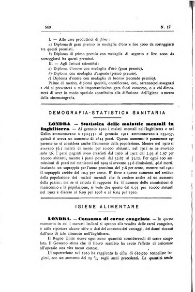 Rivista d'igiene e sanità pubblica con bollettino sanitario-amministrativo compilato sugli atti del Ministero dell'interno