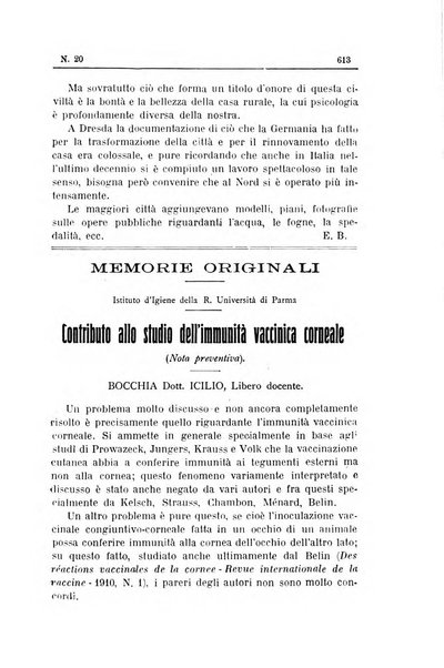 Rivista d'igiene e sanità pubblica con bollettino sanitario-amministrativo compilato sugli atti del Ministero dell'interno