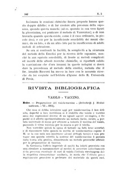 Rivista d'igiene e sanità pubblica con bollettino sanitario-amministrativo compilato sugli atti del Ministero dell'interno