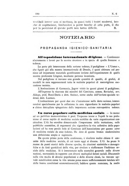 Rivista d'igiene e sanità pubblica con bollettino sanitario-amministrativo compilato sugli atti del Ministero dell'interno