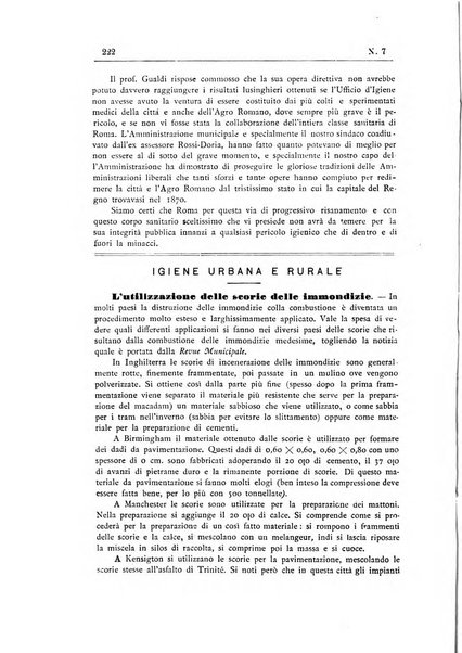 Rivista d'igiene e sanità pubblica con bollettino sanitario-amministrativo compilato sugli atti del Ministero dell'interno